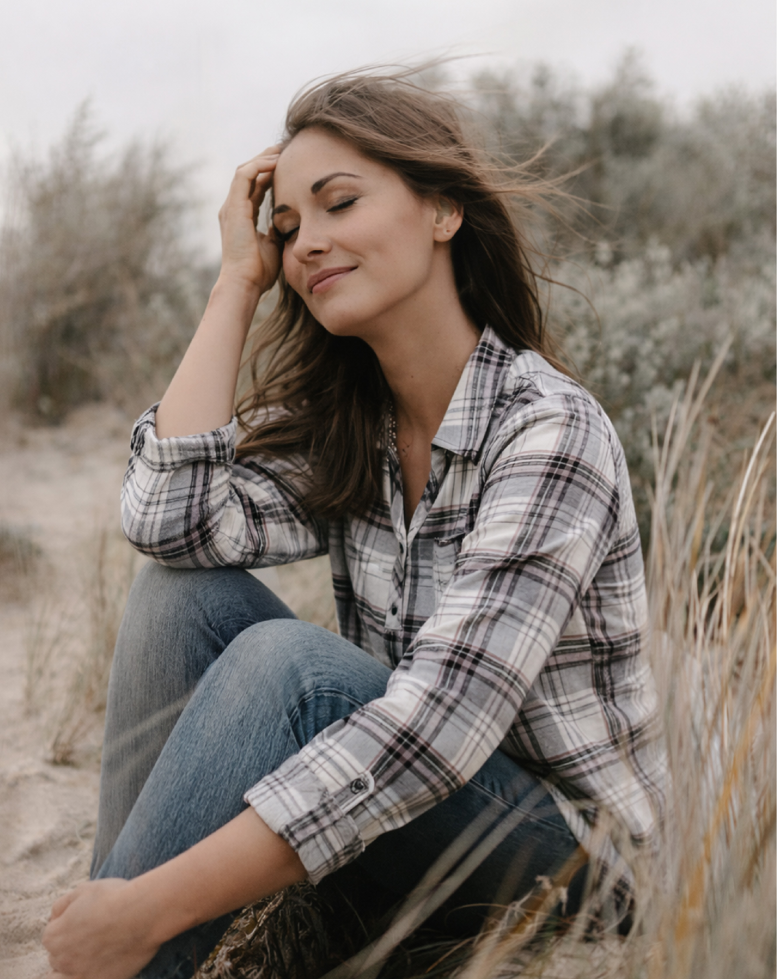 nuco plaid shirt — relaxed beach style